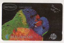 ROYAUME-UNI TELECARTE MERCURYCARDS PAYTELCO COMPLIMENTARY PERROQUET PARROT - Perroquets