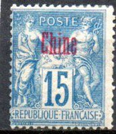 Chine: Yvert N° 6b*; Variété Papier Non Quadrillé - Neufs