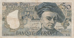 (B0155) FRANCE, 1977. 50 Francs. P-152a. VG - 50 F 1976-1992 ''quentin De La Tour''