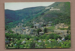 CPSM 48 - PONT DE MONTVERT - Très Jolie Vue Générale Du Village + Camping 1er Plan Caravanes - Le Pont De Montvert