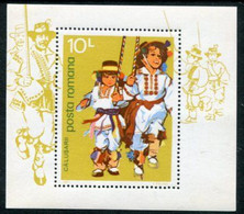 ROMANIA 1977 Folk Dances Block MNH / **  Michel Block 145 - Nuovi