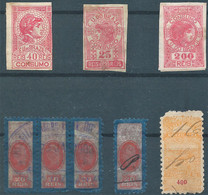 Brazil Brazile,1903 Obliterated, Revenue Stamps Fiscal Tax,Mix Used Very Old - Dienstzegels