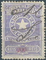 Brazil Brazile,Revenue Stamp Tax,200 Reis Used - Service