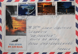 Polynésie Française > Enveloppe Illustrée Recto-verso - Lettre Par Avion - Daté :1979 - En Bon Etat - Covers & Documents
