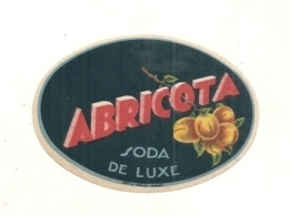 étiquette  - Petite étiquette Abricota - Litho - Soda De Luxe - à L'abricot - Frutta E Verdura