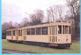 Bruxelles-Brussel-Tram N°1085-Tramway-Strassenbahn-Motrice Et Remorque Type Strandard De 1950-ligne 81 - Public Transport (surface)