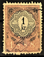 AUSTRIA 1888 - Canceled - Stempelmarke 1kr - Revenue Stamps