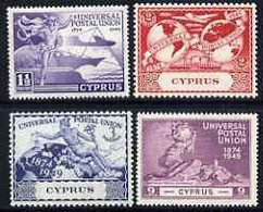 78053     Cyprus 1949 KG6 75th Anniversary Of Universal Postal Union Set Of 4 Mounted Mint, SG 168-71  UPU - Sonstige & Ohne Zuordnung