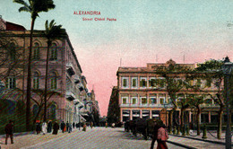 Alexandria - Alexandrie, Rue, Street Cherif Pacha - Le Caire Postal Trust - Alexandrie