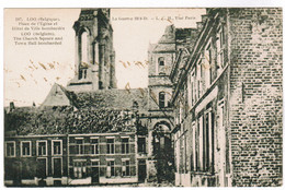 Lo, Loo, Place De L'Eglise Et Hotel De Ville Bombardé (pk67522) - Lo-Reninge