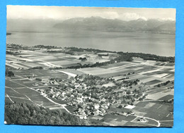 COVR1373, Gilly Vu D'avion, Lac Léman Et Les Alpes, 12279, F. Besuchet, GF, Circulée 1968 - Gilly