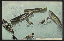 CPA Sainte-Lucie Castries, Wharf Rats Diving For Money, St Lucia - Saint Lucia