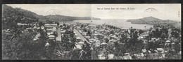 CPA Sainte-Lucie View Of Castries Town And Harbour, St Lucia - Panorama 2 Volets - Saint Lucia