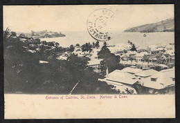 CPA Sainte-Lucie Entrance Of Castries, St Lucia, Harbour & Town - Saint Lucia