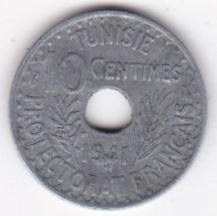 Tunisie Protectorat Français. 10 Centimes 1941 , En Zinc, Lec# 116 - Tunisia