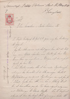 1891. DANMARK. Document Related To The Distribution Of Inheritance On 3handwritten Pa... () - JF367115 - Fiscaux
