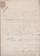 1889. DANMARK. Document Related To The Distribution Of Inheritance On 1 Handwritten P... () - JF367122 - Fiscaux