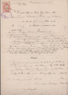 1901. DANMARK. Document (skifte) With DANMARK STEMPELMÆRKE 5 ØRE 19/10 1901.  Nørhald... () - JF367126 - Fiscaux