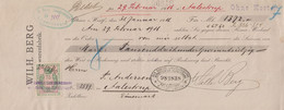 1916. DANMARK. Document (Prima Wechsel Mk 1372) With DANMARK STEMPELMÆRKE 75 ØRE PERF... () - JF367128 - Fiscaux