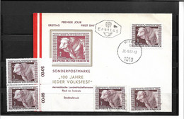 3035n: Österreich 1967, Landwirtschaftsmesse Ried Im Innkreis, 4 Marken **/o, Plus FDC - Ried Im Innkreis