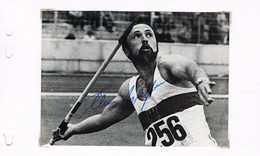 JEUX OLYMPIQUES - AUTOGRAPHE SUR PHOTO - ALLEMAGNE - WOLFERMANN - ATHLETISME - - Authographs