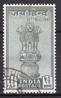 India 1947 Single Stamp To Celebrate Independence. - Used Stamps