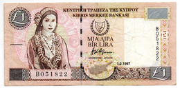 Chypre / 1 Pound / 1-2-97 / TTB - Chypre