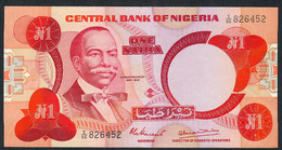 NIGERA P19a 1 NAIRA 1979 #I/86 Signature 7  VF-XF - Nigeria