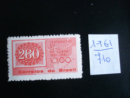 Brésil 1961 - Centenaire Des "Oeil De Chèvre" - Y.T. 710  - Neuf (**) Mint (MNH) Postfrisch (**) - Altri & Non Classificati