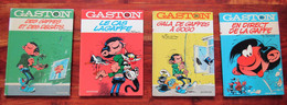 Gaston Lagaffe De FRANQUIN Lot De 4 Rééditions Dos Ronds Années 70' - Lots De Plusieurs BD