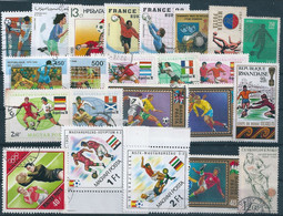 C0106 Sport Football Soccer World Cup Championshion 22 Different Stamps Used Lot#351 - Usati