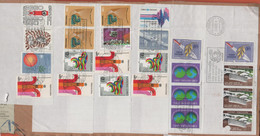 ONU - NAZIONI UNITE - UNITED NATIONS - NATIONS UNIES - 2002 - 24 Stamps - Big Fragment - Viaggiata Da Geneve - Lettres & Documents