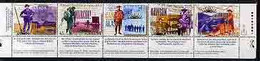 Canada 1996 Centenary Of Yukon Gold Rush Perf Strip Of 5 U/M, SG 1685a - Other & Unclassified