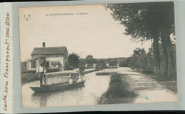 BANNEGON - L'Écluse. BARQUE  Avec Personnages Animée  (2020 OCTOBRE 187) - Thaumiers