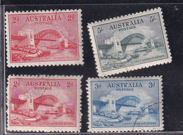 Australia 1932 Harbour Bridge SG 141-44 CTO Never Hinged - Oblitérés