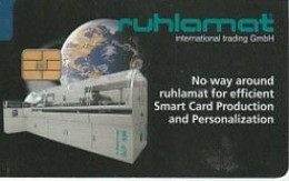 RUHLAMAT  Manufacture De SMART  CARDS - Cartes De Salon Et Démonstration