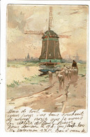 CPA Carte Postale-Pays Bas-Edam- Représentation D'un Moulin Et D'un Berger Avec Ses Moutons -1903 -VM23095br - Edam