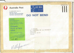 AUSTRALIA OFFICIAL MAIL TO SPAIN  DOUANE C1 - Service