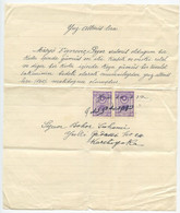 Turkey 1932 Document Karşıyaka W/ Revenue Stamps - Covers & Documents