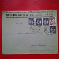 LETTRE ROUMANIE ARAD POUR HERISAU SUISSE SCHENKER AND CO - Lettres & Documents