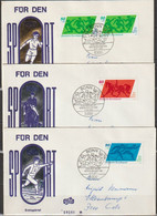 Bund FDC 1980 Nr.1046 -1048 Sporthilfe Fußball, Dressurreiten, Skilanglauf ( D 1721 ) Günstige Versandkosten - 1971-1980