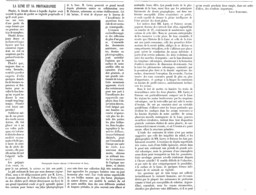 LA LUNE Et Sa PHOTOGRAPHIE    1899 - Astronomía