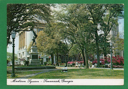 U.S.A - GEORGIE - SAVANNAH  MADISON  SQUARE MONUMENT SERGEANT WILLIAM JASPER- CPM Année1967 - Savannah
