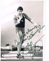 JEUX OLYMPIQUES - AUTOGRAPHE SUR PHOTO - ALLEMAGNE DE L'EST - BEYER - ATHLETISME  - - Authographs