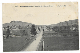 CPA COUSANCE, VUE GENERALE, RUE DE BRESSE, PETITE ANIMATION, JURA 39 - Otros & Sin Clasificación