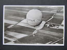 AK Hindeloopen Ballon Dutch Balloonist Nini Boesman Luftballon 1955 /////   D*46730 - Hindeloopen