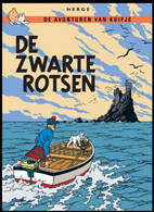 Carte Postale / Postkaart - Kuifje/Tintin - Milou/Bobbie - Haddock - Tournesol - De Zwarte Rotsen / L'île Noire - Philabédés (comics)