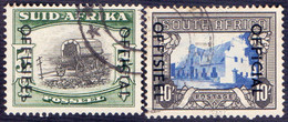 RSA - OFFICIAL  Ovpt. 5 + 10 Sh - Used - 1948 - Servizio