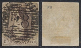 Médaillon - N°10A Margé Obl P28 "Ciney". Superbe ! - 1858-1862 Medaillen (9/12)
