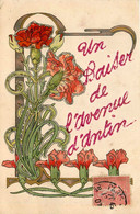 Paris 8ème * Avenue D'antin ( Franklin D. Roosevelt ) * Un Souvenir , Un Baiser ! * Paillettes Art Nouveau Jugendstil - Paris (08)